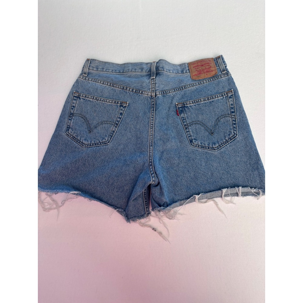 Levis‎ 550 Relaxed Fit Denim Shorts JORTS Light Wash Cut Off High Rise Mens 36